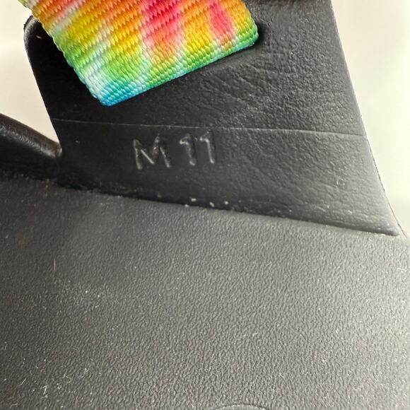 Chaco Chillos Slide Sandals Men's 11 Rainbow Tie Dye Comfort Sandal Hippie Boho - Picture 8 of 9